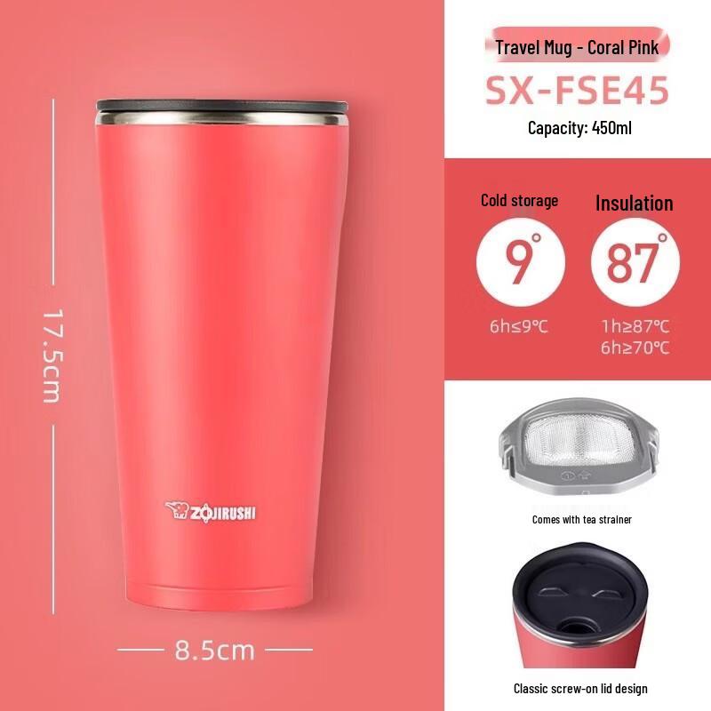 Zojirushi SX-FSE45 450ml Stainless Steel Insulated Mug