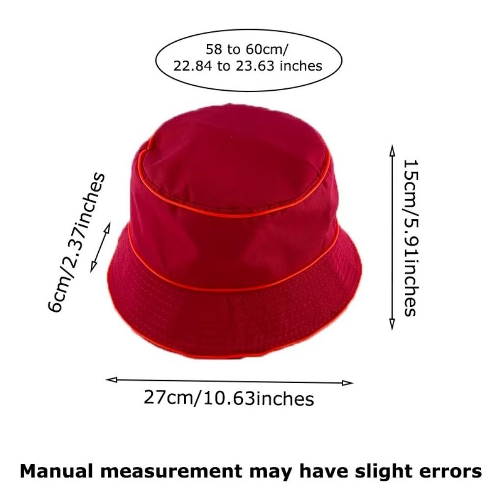 EL Wire LED Bucket Hat Flashing Modes Glowing Light Cap Fashion Flashing Glow Hat  Birthday Party