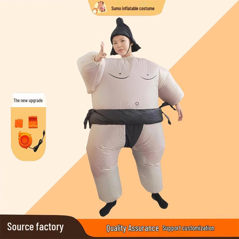 Sumo Inflatable Costume - Funny Fat Man Doll Outfit for Parties and Performances