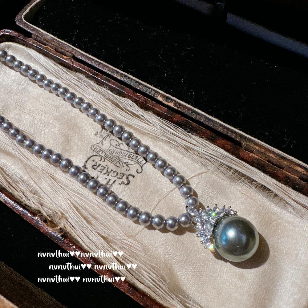 

Madama Mermaid Baby Rice Grain 3Mm Millet Bead Crown Jewel Pearl Necklace, Tahitian Aoi White Necklace