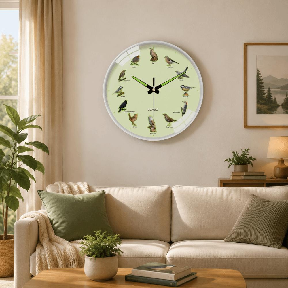 8 Inch Round Wall Clock Easy To Read Home Decor Clock Durable Wall Hanging Clock for Bedroom