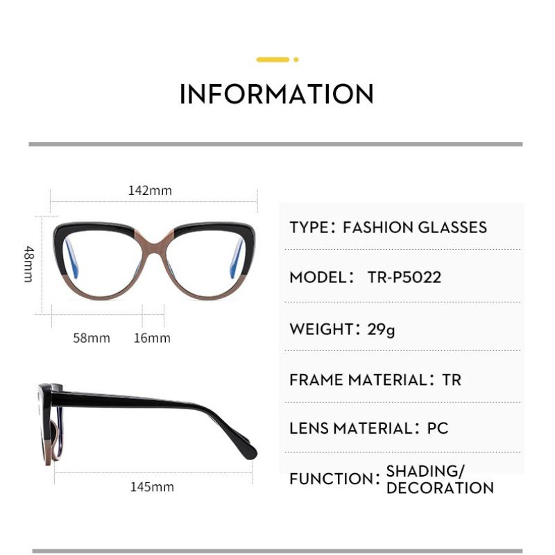 Women's eyewear: trendy cat-eye glasses
