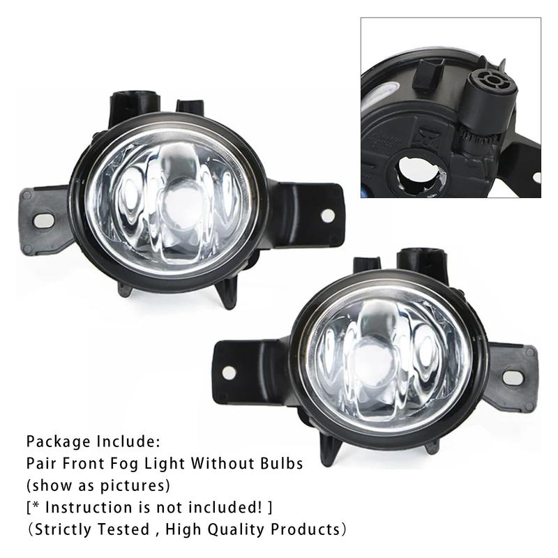 Artudatech Pair Front Fog Light Lamps Without Bulbs For BMW X6 E71 E72 08-11 63177187631 Car Accessories