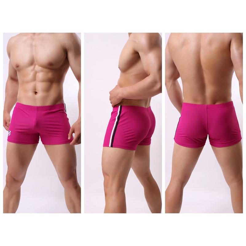 Herren Low-Rise Sportshorts Lässige Unifarbene Boxershorts Atmungsaktive Slim Fit Vier-Punkt-Shorts