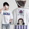 Summer New Arrival One Piece Pattern Tshirt unisex anime print casual shortsleeved fashionable streetwear top Y2K style