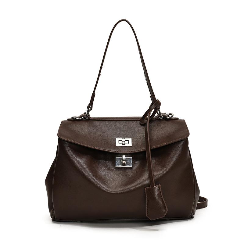 

Сумка Женская Новая Мода Повседневная Универсальная Большая Вместимость кофейный