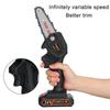 550W 24V Cordless Electric Chainsaw Portable Rechargeable Battery Wood Cutter New