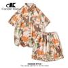 Amerikaans Zomer Bedrukt Shirt Nieuwe Heren Mode IJszijde Koel Ademend Casual Tops Outfit Hombre Elegante Casual