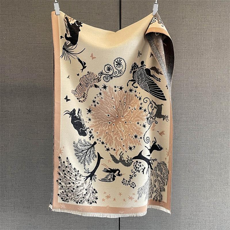 Winter Thicken Cashmere Scarf for Women Warm Shawl Wrap Female Luxury Quality Pashmina Blanket Bufanda Poncho Echarpe Stoles