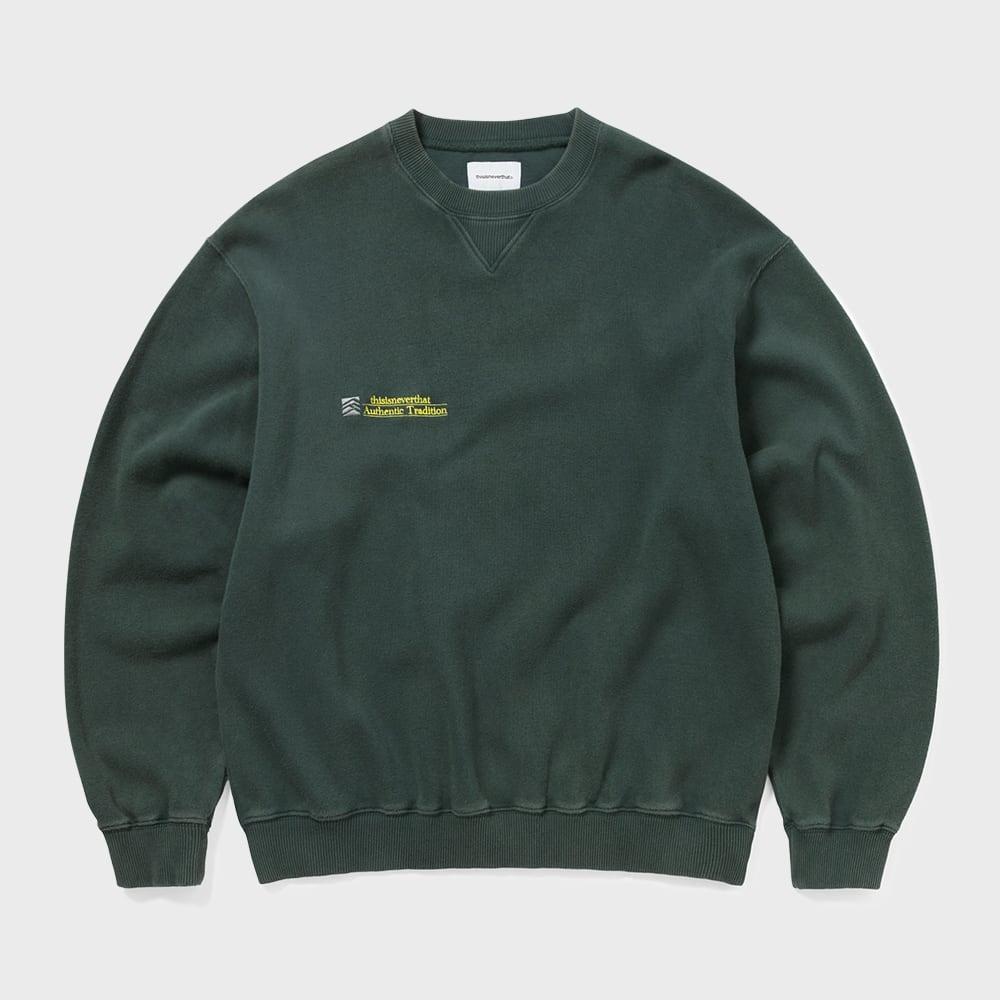ThIs Is Never That Authentic Tradition Crewneck Sea Green S