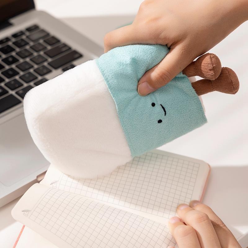 Stationery Plush Toys Cartoon Pencil Ruler Book Eraser Stuffed Doll Kawaii Room Decor Soft Sofa Pillow Kids Birthday Xmas Gifts