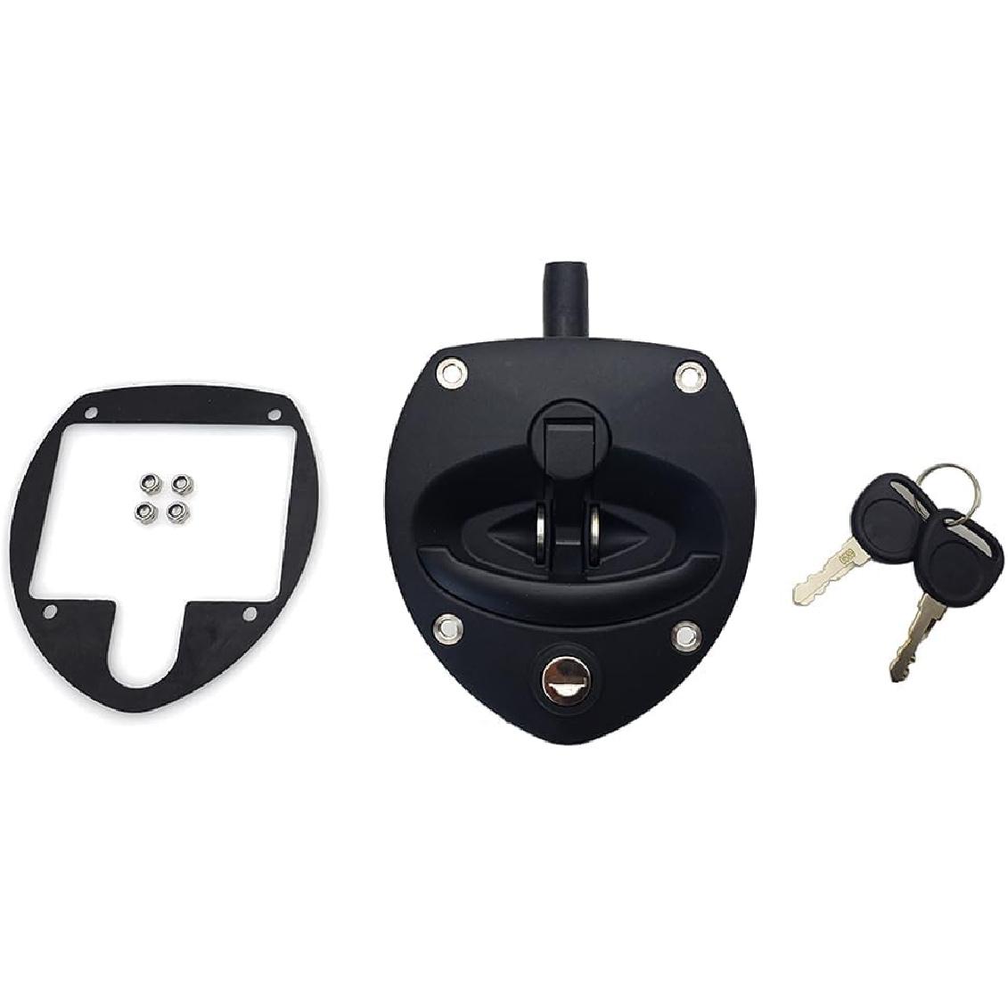 Door Latch T-Handle with 2 Keys Replacement for Cummins Kohler Generator 0406-0972-01