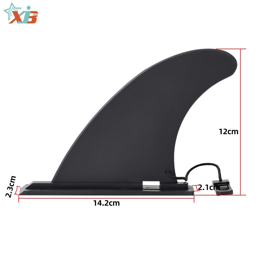 Rögzíthető 4 hüvelykes halfarkú uszony felfújható evezős deszkákhoz és SUP-okhoz 18.5*3.4*11cm black