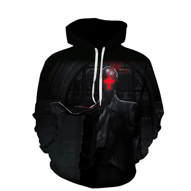 Podzimní 3D mikiny s potiskem templářských rytířů, módní, ležérní, sportovní, s dlouhým rukávem, pánské mikiny s kapucí