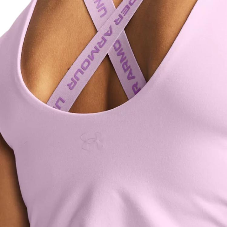 Under Armour Letter Print Slim Fit Round Neck Pullover Quick Dry Breathable Moisture Wicking Short Sleeve T-Shirt Women T-Shirt 1379156-543