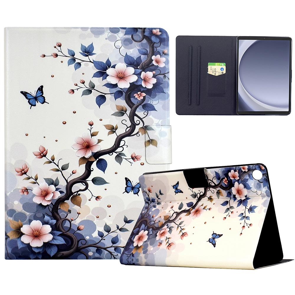 For Samsung Galaxy Tab A9 Stand Case Pattern Printing Tablet Leather Cover with Auto Wake/Sleep