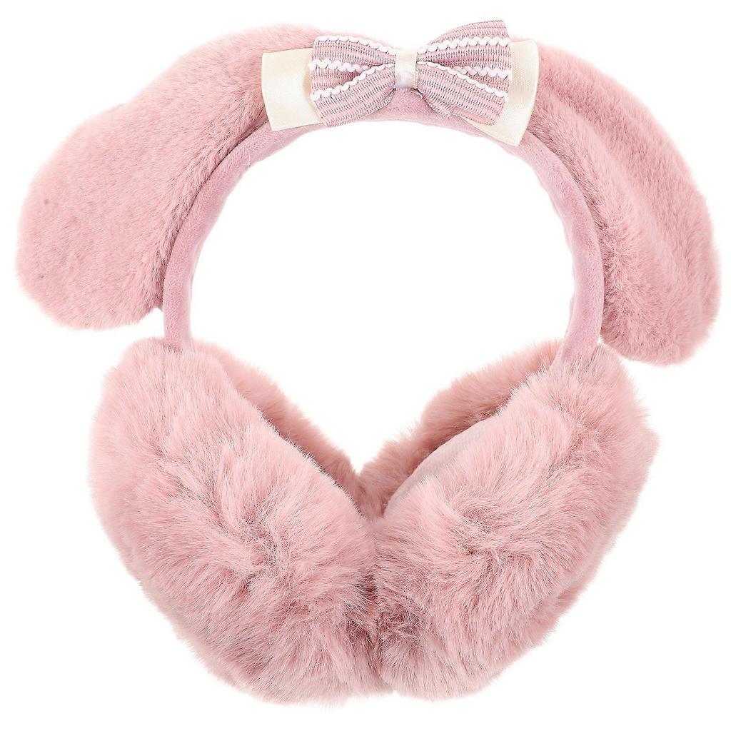 Women Earmuff Adults Earmuff Ear Warmers Bow Ear Protector Plush Earmuff for Outdoor