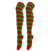 Damen Gestreifte Overknee Oberschenkelhohe Lange Socken für Weihnachts-Feierparty