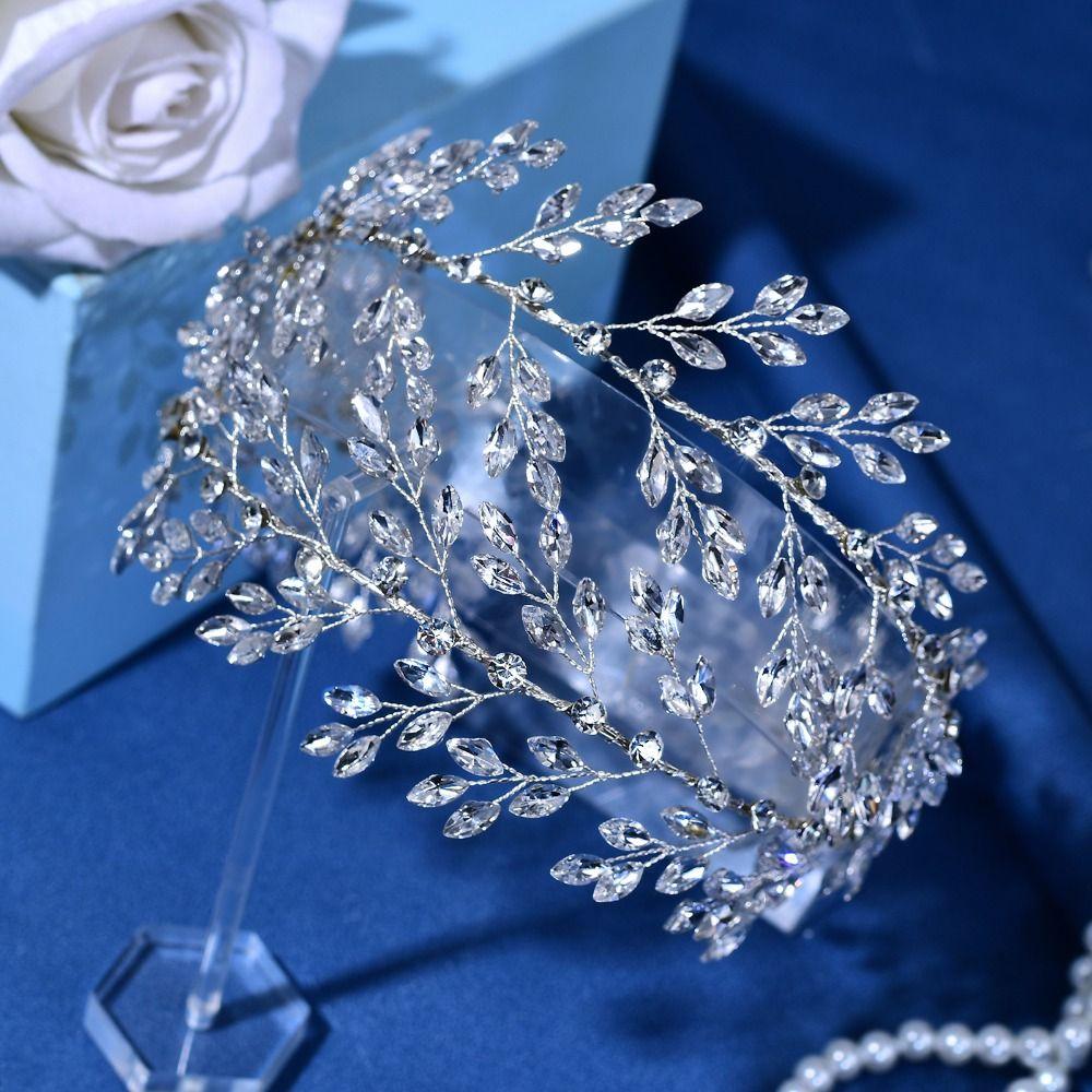 Exquisite Bridal Headband Rhinestone Wedding Headpieces Rhinsestone Headband  Gift for Women