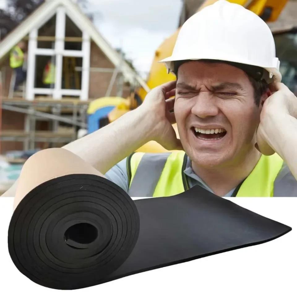 Self-adhesive Rubber Foam Roll Versatile Soundproofing Insulation Easy-Cut for DIY Ideal for Roofs Cars Noise Insulation Mats Heat Shields 2