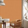 Autumn Orange and Gold Plaid Wallpaper for Living Room and Bedroom 50x1000