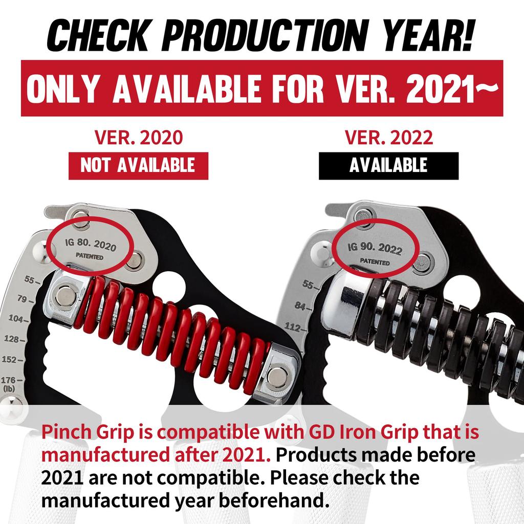 GD Iron Grip EXT Modelo GD Pinza Fortalecimiento de Dedos Agarre de Mano Ejercitador de Mano Pinza de Mano Ajustable Premium Mejorada para Escaladores