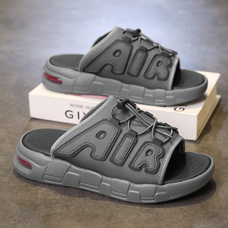 Velká velikost vzduchový polštář Pantofle značky Air tide letní nošení móda protiskluzové venkovní silná podrážka plážové jednoslovné nazouváky pánské