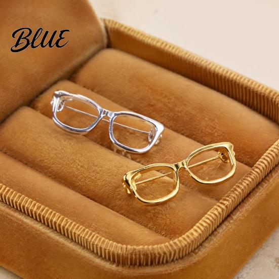 Anti Oxidation Clothing Pin Alloy Glasses Brooch for Men Women Eyeglasses Shape Lapel Casual Pins Pin Decorative Accessory Suits Shirts Sweaters