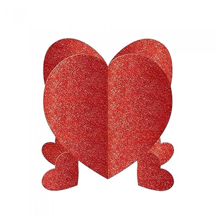 Amscan Radiant Mini Heart Valentine`s Day Table Decoration