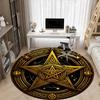 1pc Star Circle Office Round Area Rug, Under Office Chairs Bedroom Living Room Home Decor, Room Deco, Available in Various Sizes