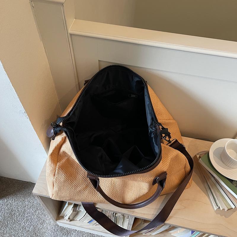 Travel Duffel Bag for Women, Large Capacity Weekender Bag with Leather Handles
