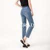 Yalida Small Straight Nine Point Casual Micro Loose Jeans