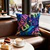 Street Graffiti Texture Cushion Cover Set of  Decorative Short Plush Pillow Covers for Sofa Soft  Cushion Case X Cm