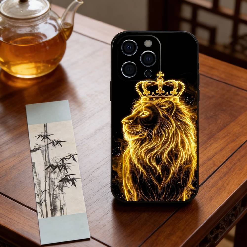 Majestic Lion Phone Case Silicone Soft For IPhone 17 16 15 14 13 12 11 X XR Plus Pro Max Plus iPhone13PROMAX