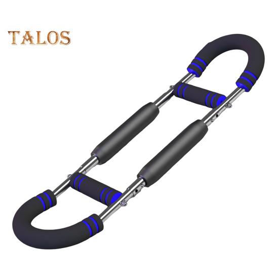 Twister Arm Exerciser with Foam Handle 40-50kg Adjustable Chest Workout Bar Forearm Triceps Muscle Strengthener Chest Expander Home Fitness Equipment