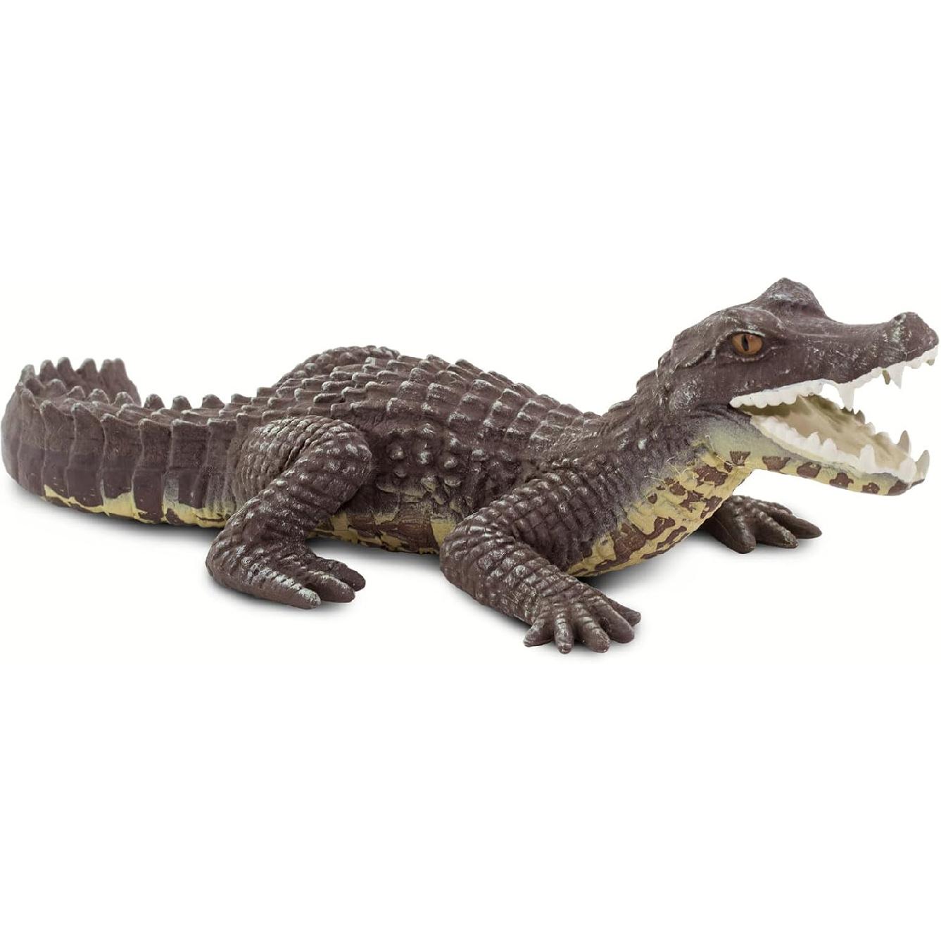 Safari Ltd. Caiman Figurine - Realistic 5 Reptile Figure - Educational Toy for Boys, Girls, and Kids Ages 3+