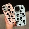 For Vivo V23 V25 V27 V29 V30 Y27S Y28 Y33S Y36 Infinix Hot30I Hot40 Tecno Spark20 Cartoon Black Cat Silver Edge Soft Liquid Silicone Protective Casing