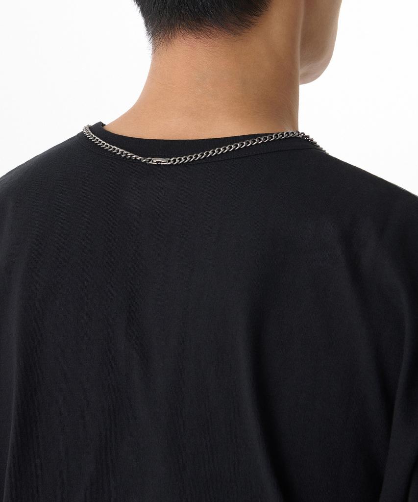 Musinsa Standard Mini Cuban Chain Necklace [Silver]