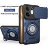 Anti-slip Armor Shockproof Case For VIVO V60 5G V2511 Slide Camera Lens Protection Rotating Ring Stand TPU Plastic Phone Cover