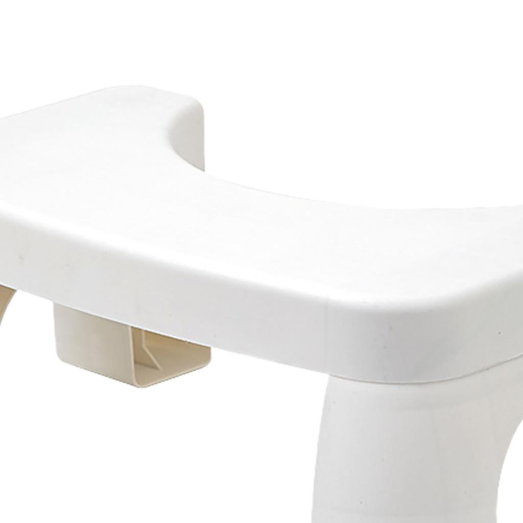 Toilet Potty Foot Stool Prevent Slipping Improve Posture PP Squatting Potty Stool for Office White