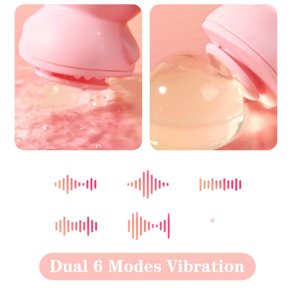 Tongue Licking Sucking Vibrator Female Masturbator USB Charging Dual 6 Modes Nipple Massager Sex Toys for Woman Clitoris Stimulator Cute Pig