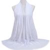 Women Chiffon Prayer Shawl Solid Color Versatile Turban Beach Towel