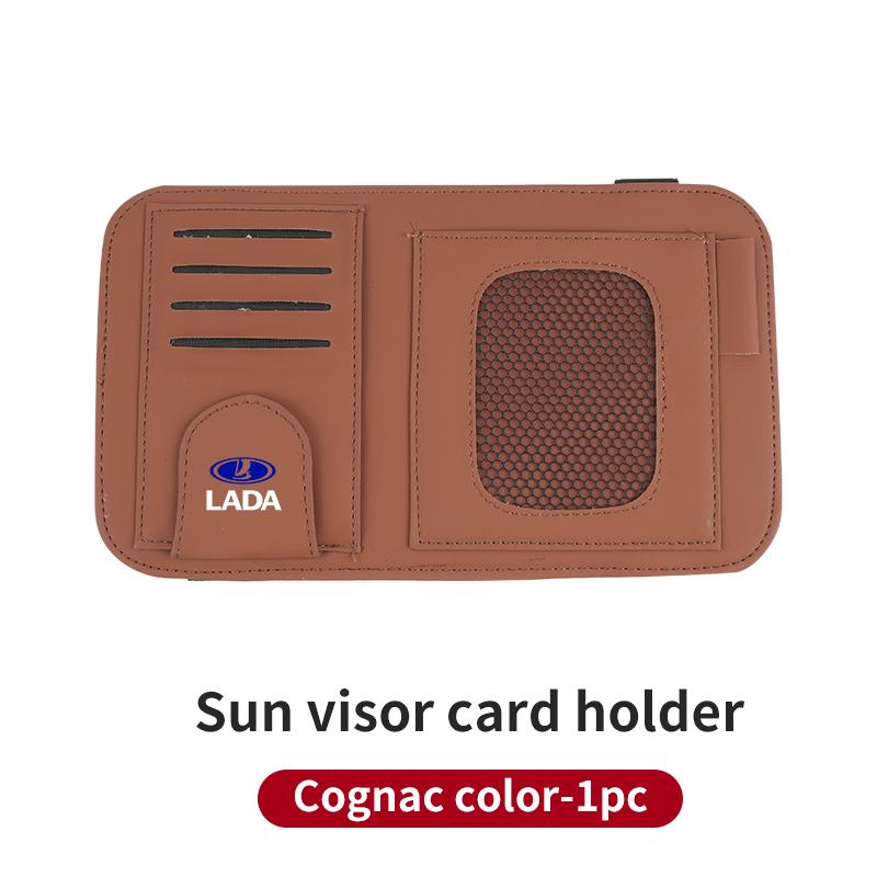 Car accessories Sun Visor Storage Pouch For Lada Priora Sedan Sport Kalina Granta Vesta Niva Largus Vaz Samara 2110 SS15