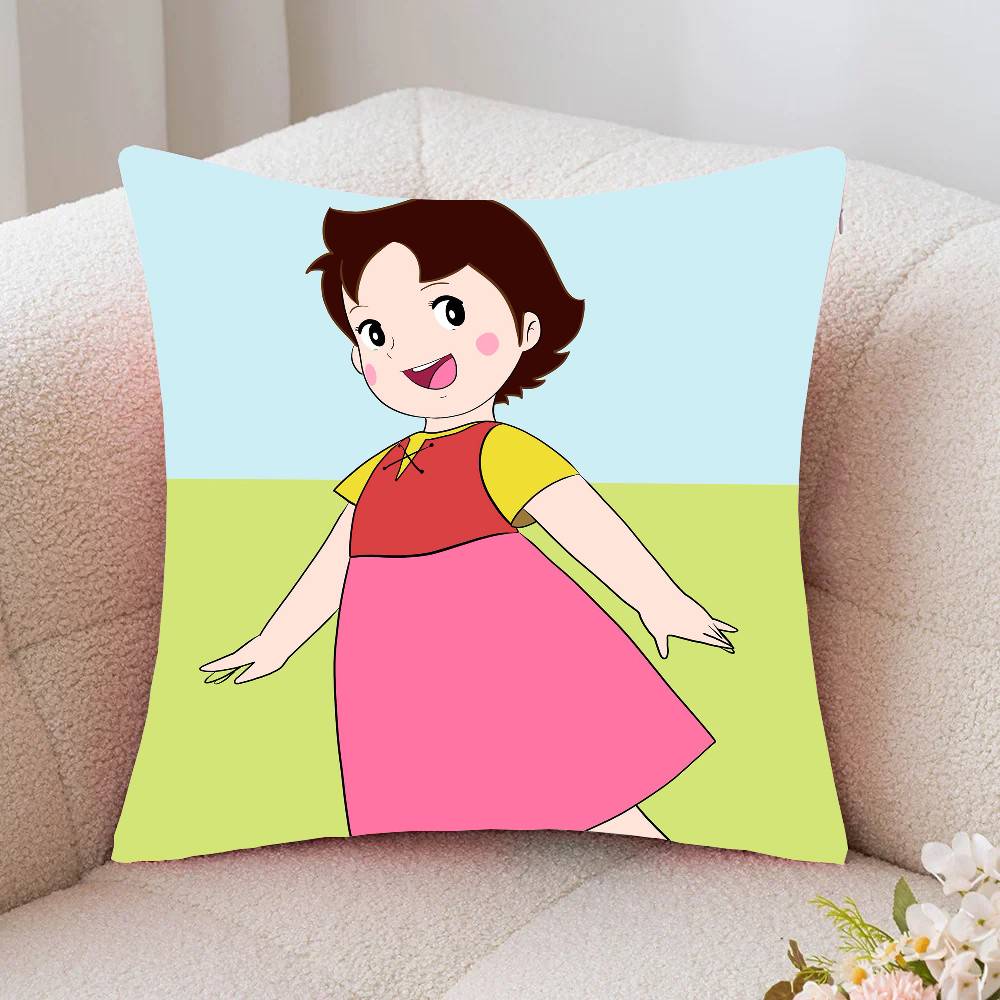 Japanese Anime Movie H-Heidi Pillow Case Fashion Square Pillowcase Bedroom Sofa Room Ins Decoration Leisure
