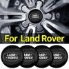 4Pcs Car Wheel Hub Cap Metal Emblem Stickers Accessories For Land Rover Discovery 3 4 R4 LR2 Range Rover Evoque Sport Dander 2 3 SA1