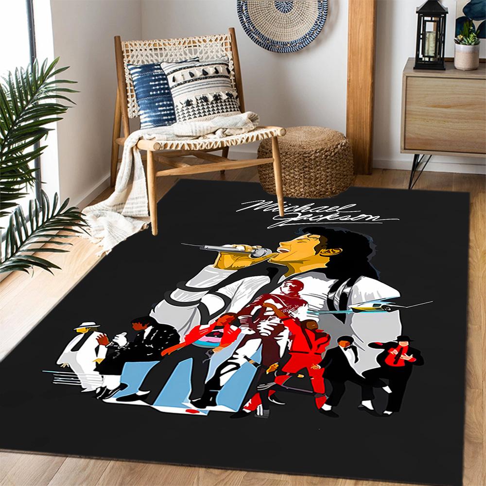 Michael Jackson Dangerous Tour Carpet Suitable for Foyer Balcony Hallway Game Room Anti-slip Rug Decorate Offices Spiritual Gift