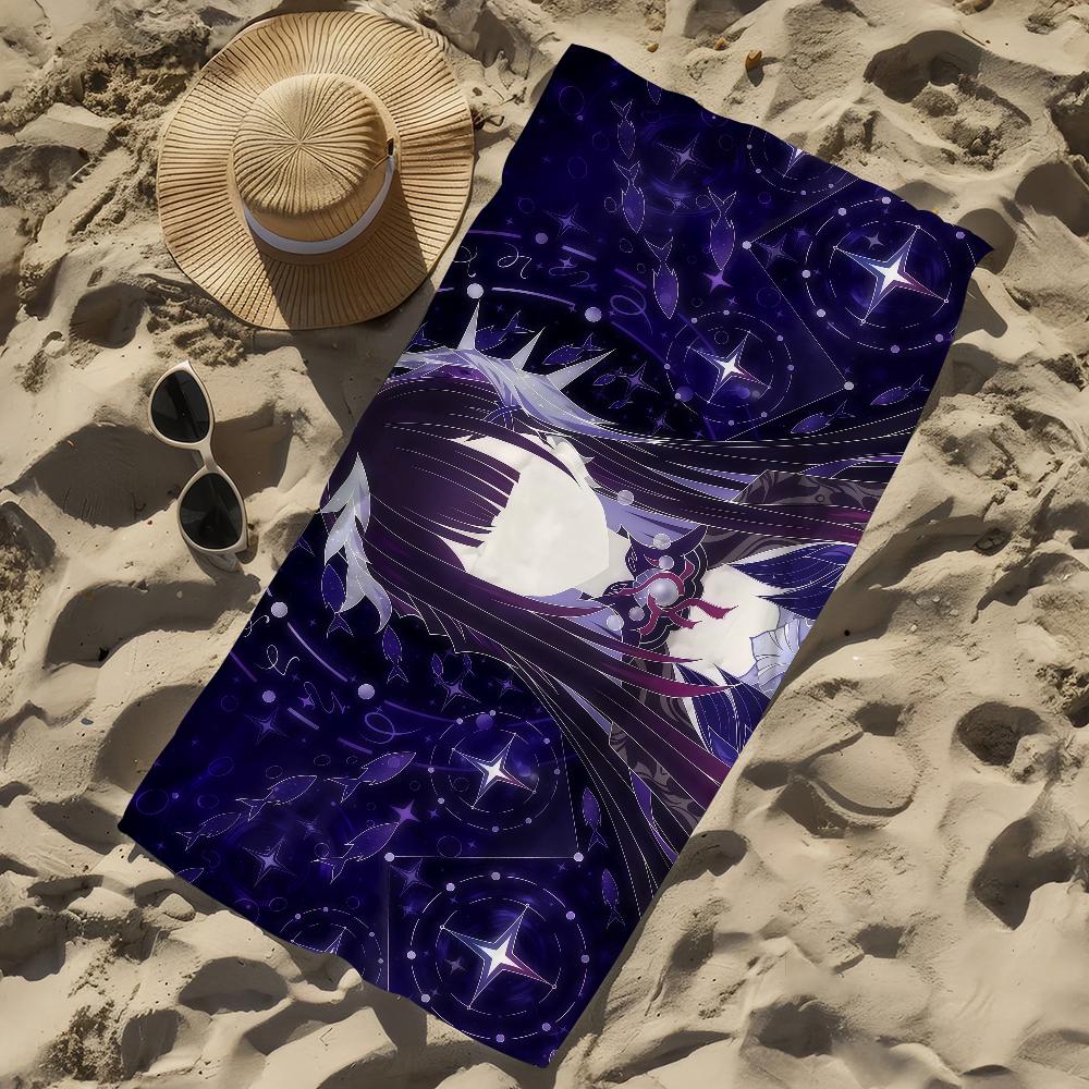 Jeu Honkai Star Rail cool b Serviette Serviette de Plage Surdimensionnée Séchage Rapide Serviette Absorbante Douce Natation Serviettes de Plage pour Hommes Femmes