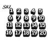 Numbered Pencil Caps for Students 20 Pcs 1-20 Toppers, Reusable Classroom Organization Labels Teacher Supplies Teachers, Tracking Markers Clip