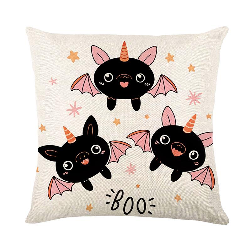 Halloween Printed Pillow Cover Polyester Printed Home Living Room Sofa Decoration Cushion Bedroom Cushion Cover