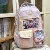 Schoolbag College Style Contrast Color Junior High School Student Large Capacity School Bag Female High School Student Small Fresh Backpack Cute Girl 